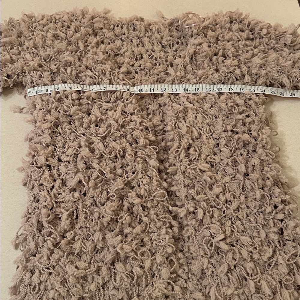 Aaron & Amber Anthropologie Small Knotted Cardigan Chunky Sweater Shaggy Knit - Picture 11 of 17